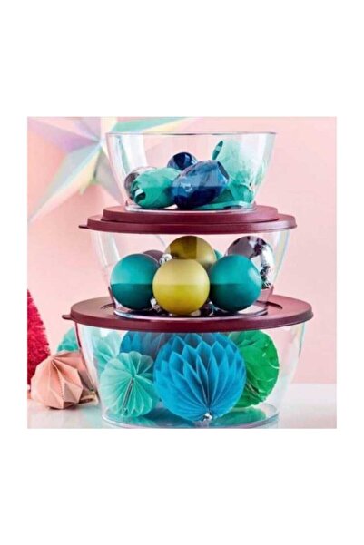 Tupperware Royal 3'lü Set.