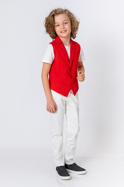 incity Boy's Red Vest