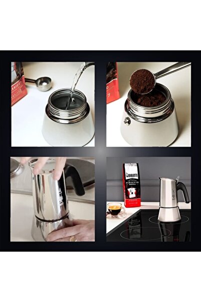 Bialetti Venüs Çelik Moka Pot, 6 Cup