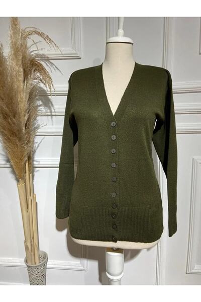 Nacar Kadın Ince Triko Mevsimlik Cepli Anne