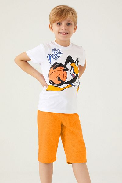 Space Jam Set Capri pentru baieti - Doffy White