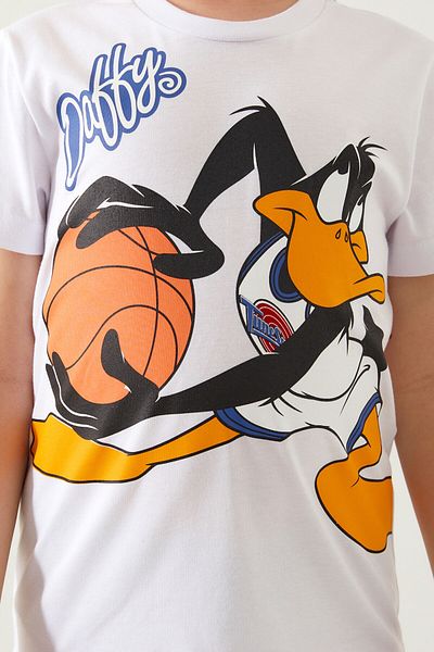 Space Jam Set Capri pentru baieti - Doffy White