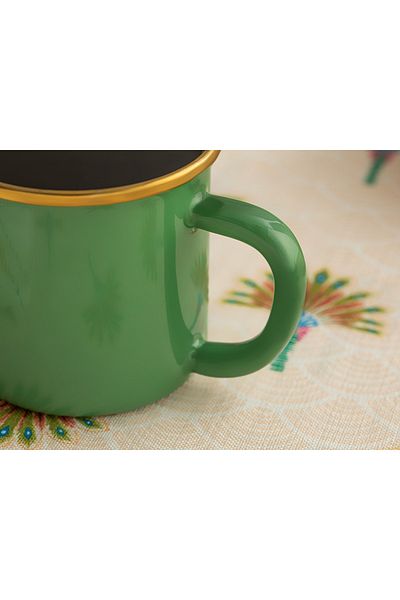 English Home Green Isidora Enamel Mug - 350 Ml