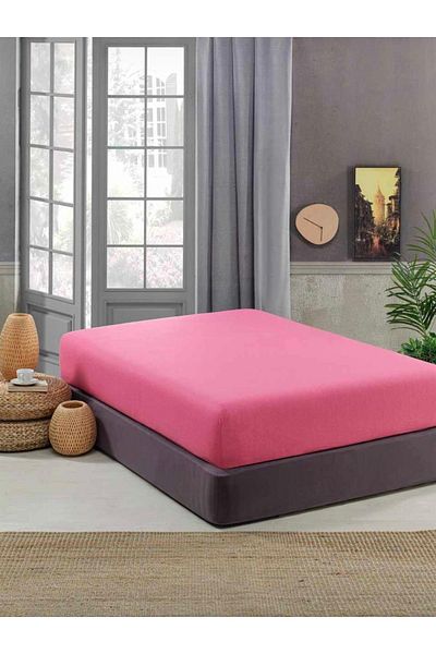 Sheri Home Plain Cotton Ironable Combed Cotton Elastic Sheet Betsey001453