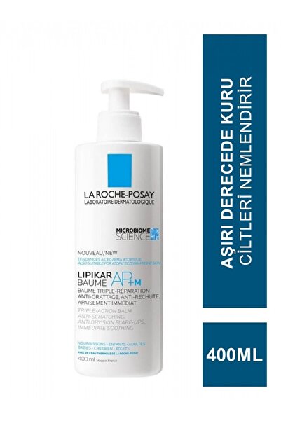 La Roche Posay Lipikar Baume Ap+ M Çok Kuru, Atopiye Eğilimli Ciltler Için Nemlendirici Yüz Ve Vücut Balsamı 400 Ml