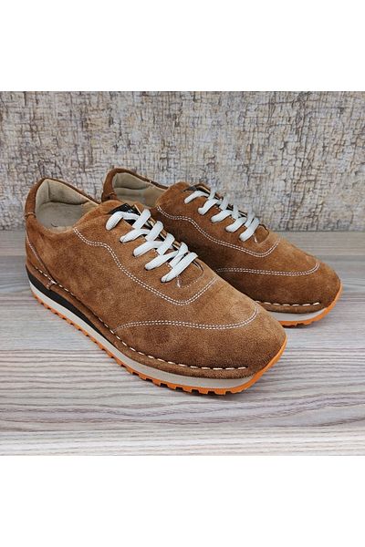 Pierre Cardin Genuine Leather Tan Suede Casual Men's Shoes