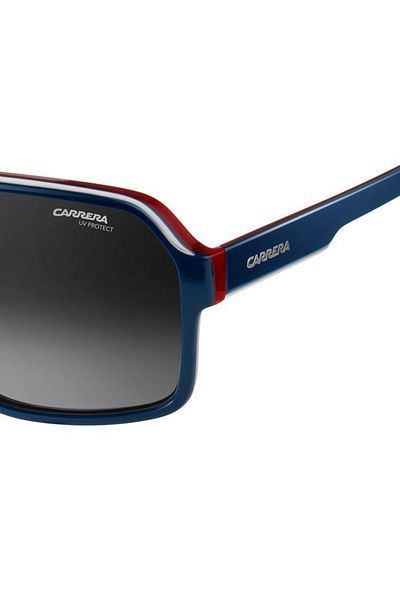 Carrera Sunglasses Uv 400 Full Protection Navy Blue with White Stripe Red Inside