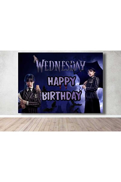 Kokoş Parti Wednesday Doğum Günü Partisi Branda-afiş 50x70