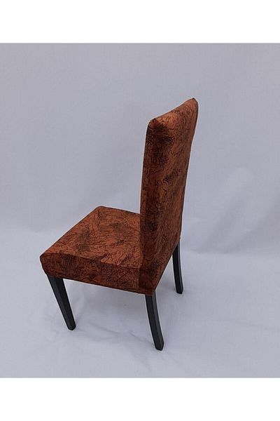 SELAY HOME Πλακάκι κάλυμμα καρέκλας Lycra 6 τεμαχίων Silk Velvet Vein Pattern