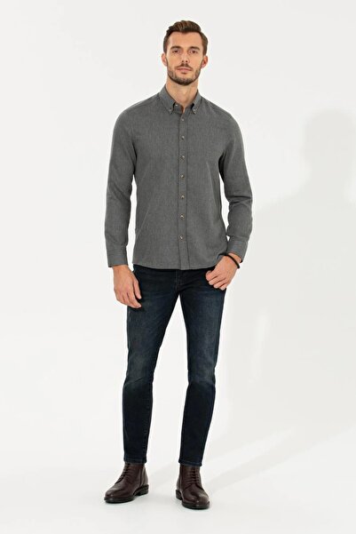 Pierre Cardin Μαύρο Slim Fit πουκάμισο