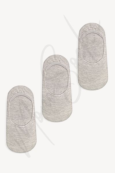 Mono Socks 3 Συσκευασίες γκρι κάλτσες μπαλαρίνας