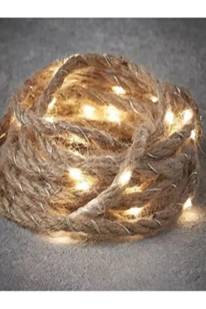 KAYAX Hasır Ipli Dekoratif 10 Metre Günışığı Peri Led