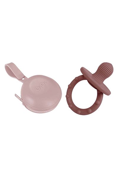 OiOi Silicone Gummy Teethers and Pod Pacifier Box