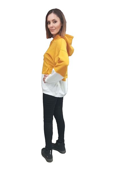 HNS Sweat galben Mariquita cu 2 fire - S