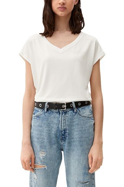 QS by s.Oliver T-Shirt - Weiß - Regular Fit