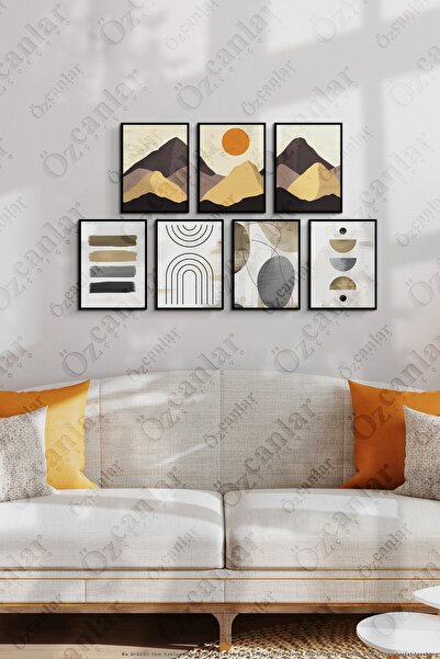 ÖZCANLAR ÇERÇEVE Çerçevesiz Çerçeve Görünümlü Minimal Modern Konseptli 7 Parç...