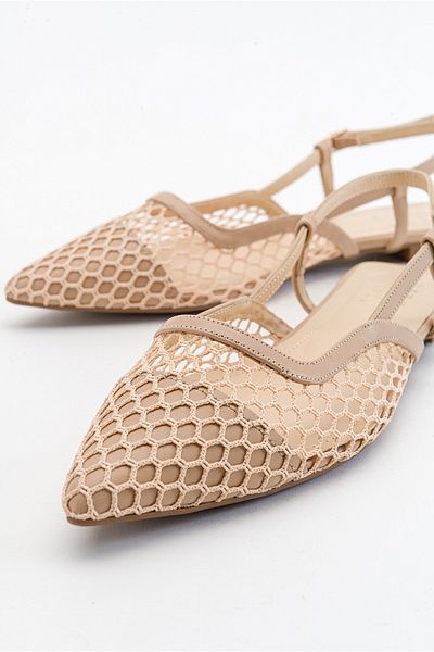 LuviShoes Dámské sandály Brace Beige Skin