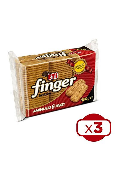 Eti Finger Bisküvi 900 Gr 3 Lü