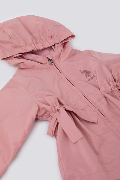 U.S. Polo Assn. Palton roz pentru fetiță