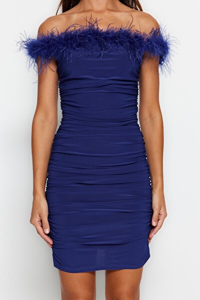 Trendyol Collection Вечірня сукня Otrisli Saks Short Tight Orme TPRSS23EL00449