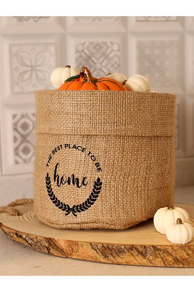 Timburly Το καλύτερο μέρος για να είστε Oval Jut Basket 15cmx15cm B37