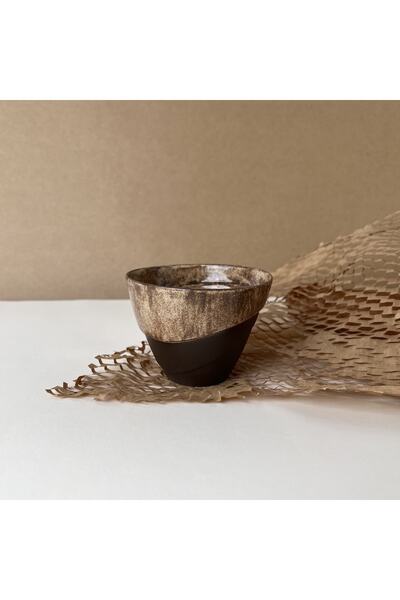 Wave Stoneware Kahverengi  Bardak