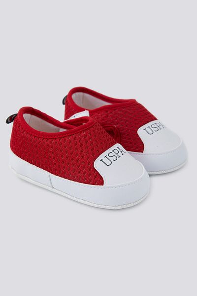 U.S. Polo Assn. حذاء طفل رضيع أحمر