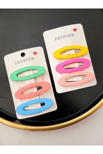 GÜLPEŞE 6 bucăți colorat Snap Patch Cataramă Seria specială Clip Aparat Cataramă