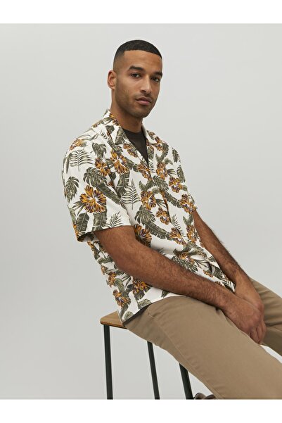 Jack & Jones Floral Patterned Short Sleeve Shirt - Jeff