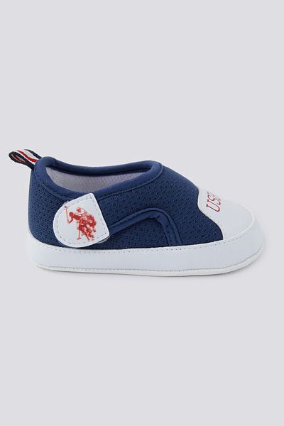 U.S. Polo Assn. Spotted Navy Blue Baby Shoes