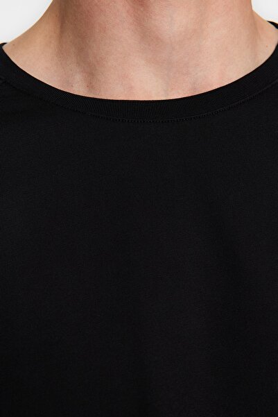 Trendyol Collection Oversize Μαύρο Βαμβακερό Βασικό T-Shirt - TMNSS23TS00329