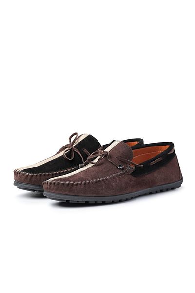 Ducavelli Colore Genuine Leather Men's Casual Shoes, Loafer Shoes, Light Shoes, Suede Loafer