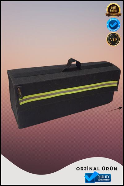 OverPazar Sarı Reflektörlü Araç Bagaj Çantası Araç Bagaj Organizeri