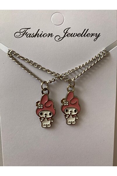 İYİ MODA My Melody Ve Kuromi Best Friends Bff Zincirli Bileklik Arkadaş Bilek...