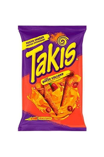 Takis Queso Volcano (Corn Snack Flavoured with Chili & Cheese) 90g