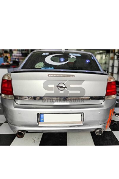STS Oto Aksesuar Opel Vectra C Bagaj Üstü Slim Spoiler Piano Black Parlak Siyah