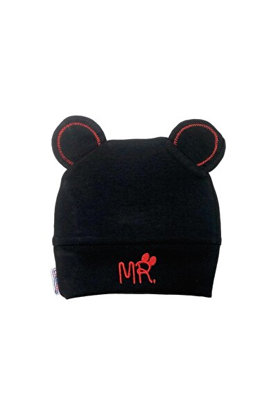 Bebek Penye Nakışlı Bere Mini&miki (ön Bant Çift Katlı)