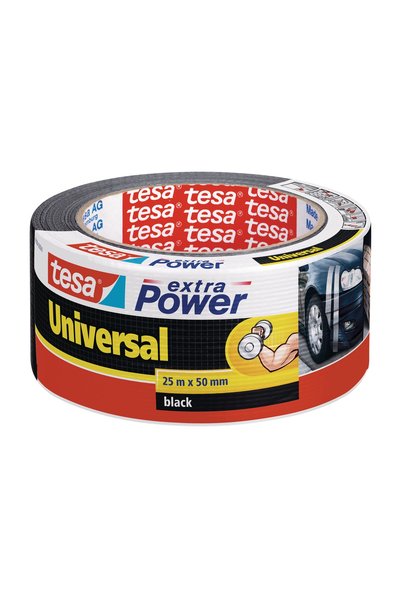 Tesa Duct Tamir Bandı, Extra Power Universal Siyah, 25m X 50mm