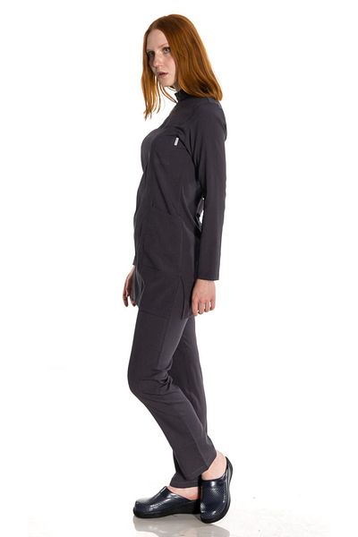 TIPMOD Lycra Gray Tunic Hijab Team Nurse Jersey