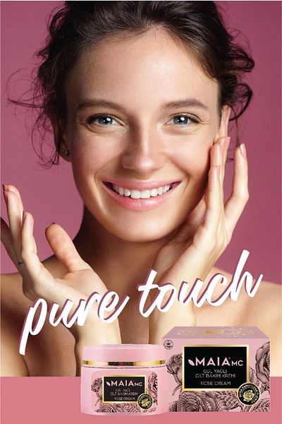 Maia mc 50 Ml Rose Oil Shiny Radiant Skin Care Cream - Provides a Silky Look