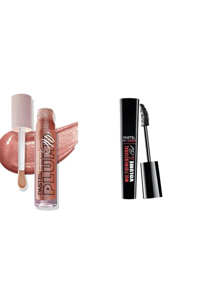 Pastel Plump Up Gloss 202 Dolgunlaştırıcı Dudak Parlatıcısı + Multidimentional Volume Maskara