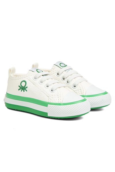 Benetton ® |   Bn-90444 - 3394 Bílá - Dětská sportovní obuv