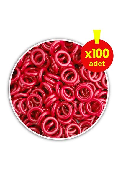 Vixpet الخرز الدائري لسوار حمامة حمراء 100 قطعة