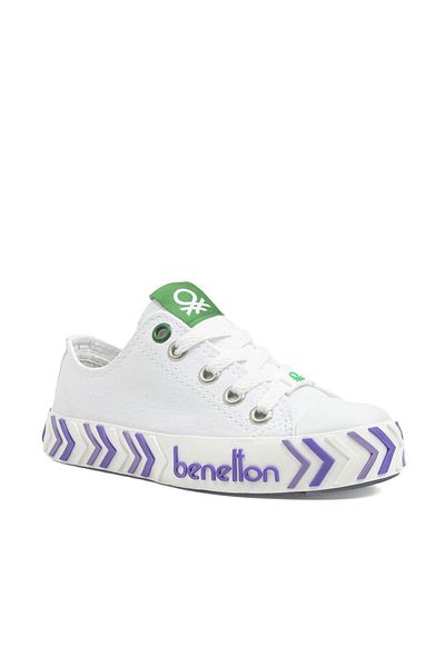 Benetton ® |   Bn-30635-3374 Alb Liliac - Pantofi sport pentru copii
