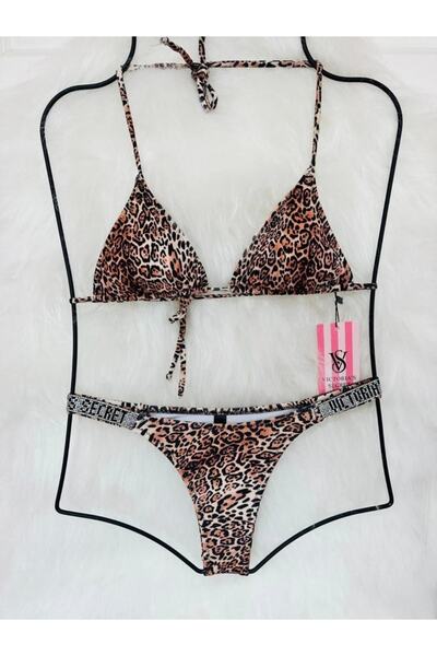 İlaydaButik Taşlı Brazilian Model Bikini Takımı