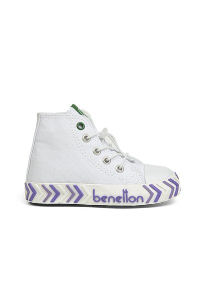 Benetton ® |   Bn-30644 - 3394 Alb Liliac - Pantofi sport pentru copii