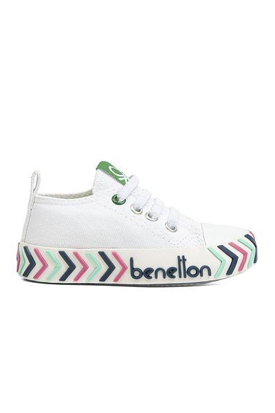 Benetton ® |   Bn-30640 - 3394 Alb Verde - Pantofi sport pentru copii