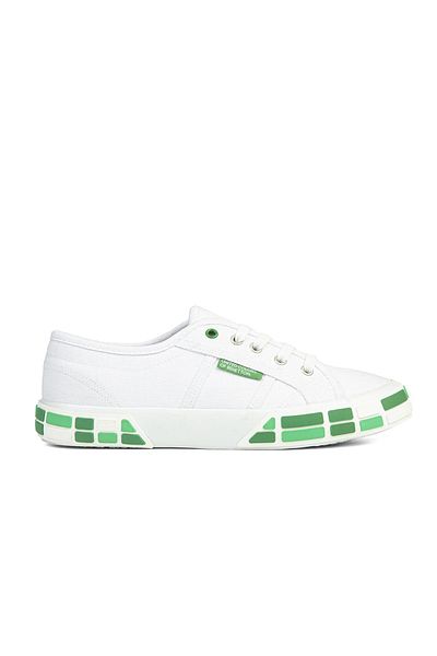 Benetton ® |   Bn-30691-3114 Alb Verde - Pantofi sport de damă