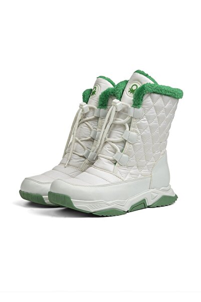Benetton ®| Bn-30394 - 3256 White Green - Women's Boots