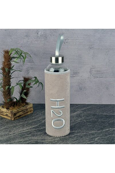 Tohana H2o Pelus Kılıflı Cam Matara 600 Ml Tarçın (spor Suluğu-suluk-su Şişes...